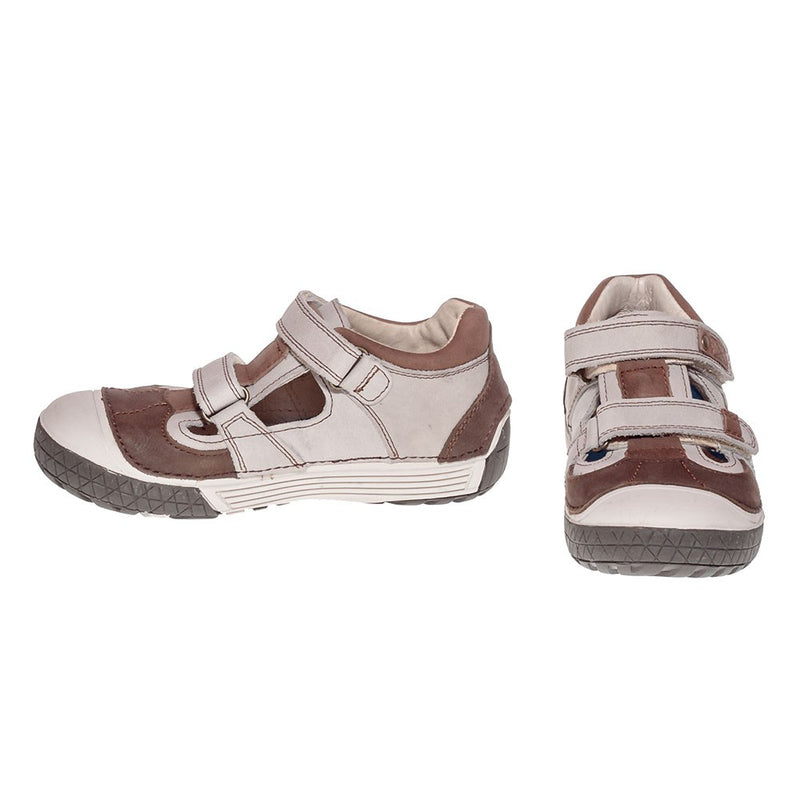 Pantofiori decupati baieti, D.D.step, maro, 022-33B - 4Kids Romania