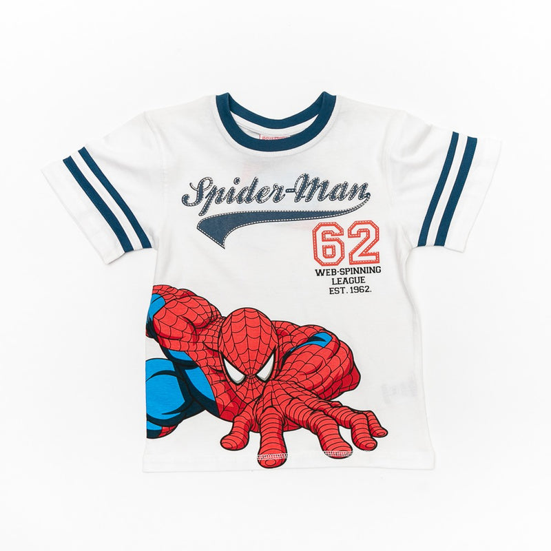 Tricou alb Spiderman baieti - SPD2708 - 4Kids Romania
