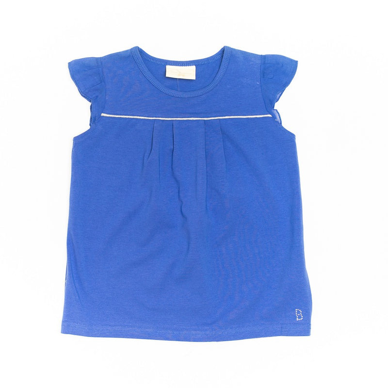 Tricou fetite, Bimbalina, din bumbac, albastru, 11440-2 - 4Kids Romania