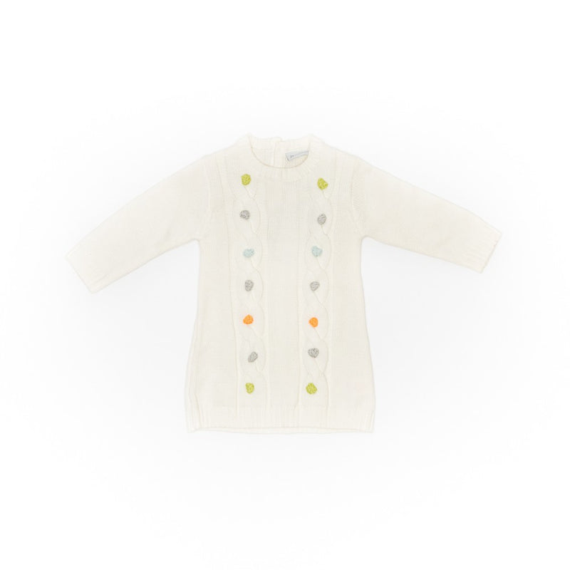Rochie pulover nou nascuti, Bimbalina, crem, 30926 - 4Kids Romania