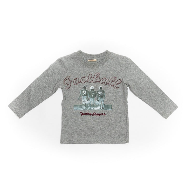 Bluza cu imprimeu Football, Wooloo Mooloo, gri, 59710 - 4Kids Romania