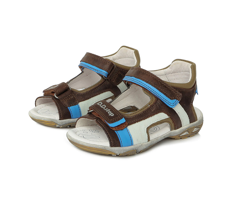 Sandale din Piele, Baieti, D.D.step, Flexibile, cu Scai, AC290-552 - 4Kids Romania