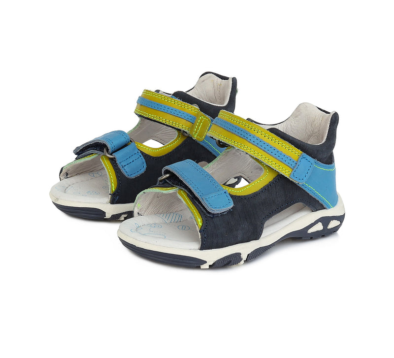 Sandale din Piele, Baieti, D.D.step, Flexibile, cu Scai, AC290-611 - 4Kids Romania