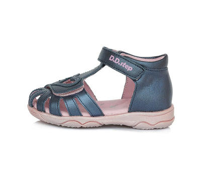 Sandale din Piele Copii, D.D.step, Inchise, cu Scai, Flexibile, AC64-315 - 4Kids Romania