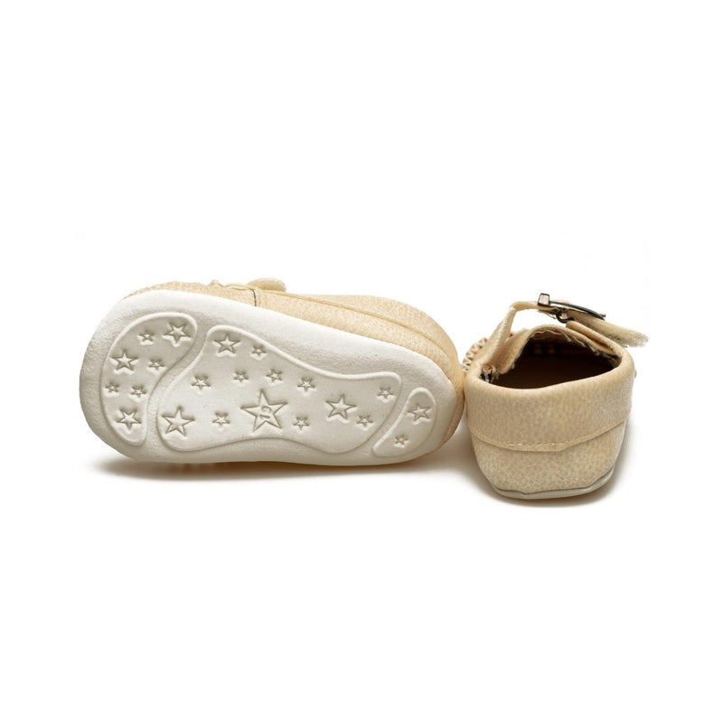 Pantofi pentru bebelusi, Funny Baby, usori, crem, 1293 - 4Kids Romania