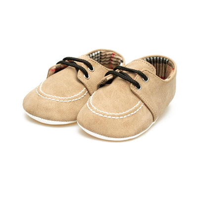 Pantofi pentru bebelusi, Funny Baby, usori, maro, 1757 - 4Kids Romania