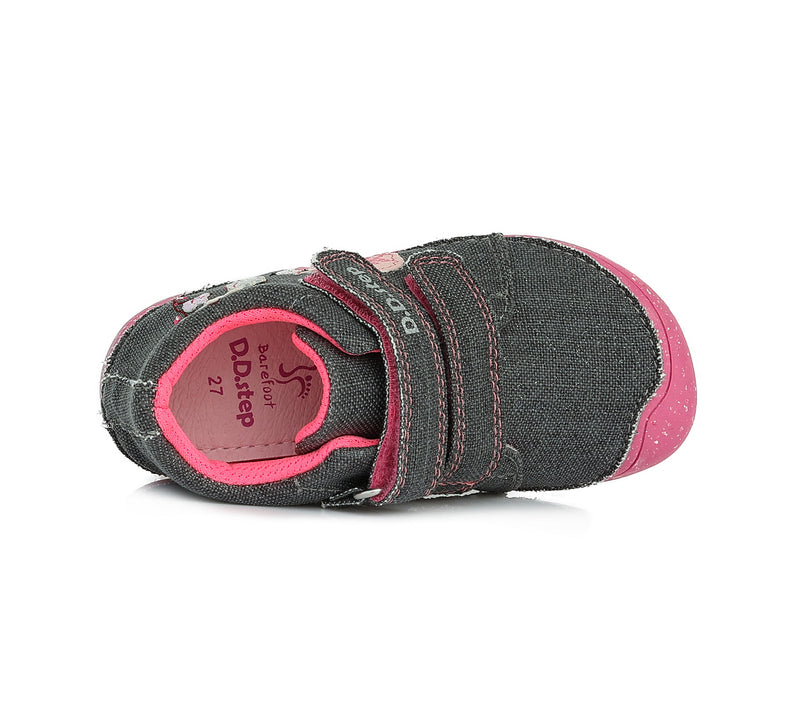 Pantofi Barefoot, D.D.step, din Material Textil, Fete, cu Scai, C073-386 - 4Kids Romania