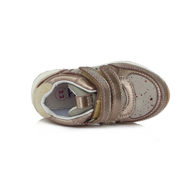 Pantofi sport fete, Ponte 20, din piele, crem, DA07-1-398 - 4Kids Romania