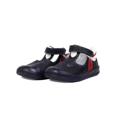 Pantofiori decupati flexibili, 4Kids, baietei, bleumarin, 703 - 4Kids Romania